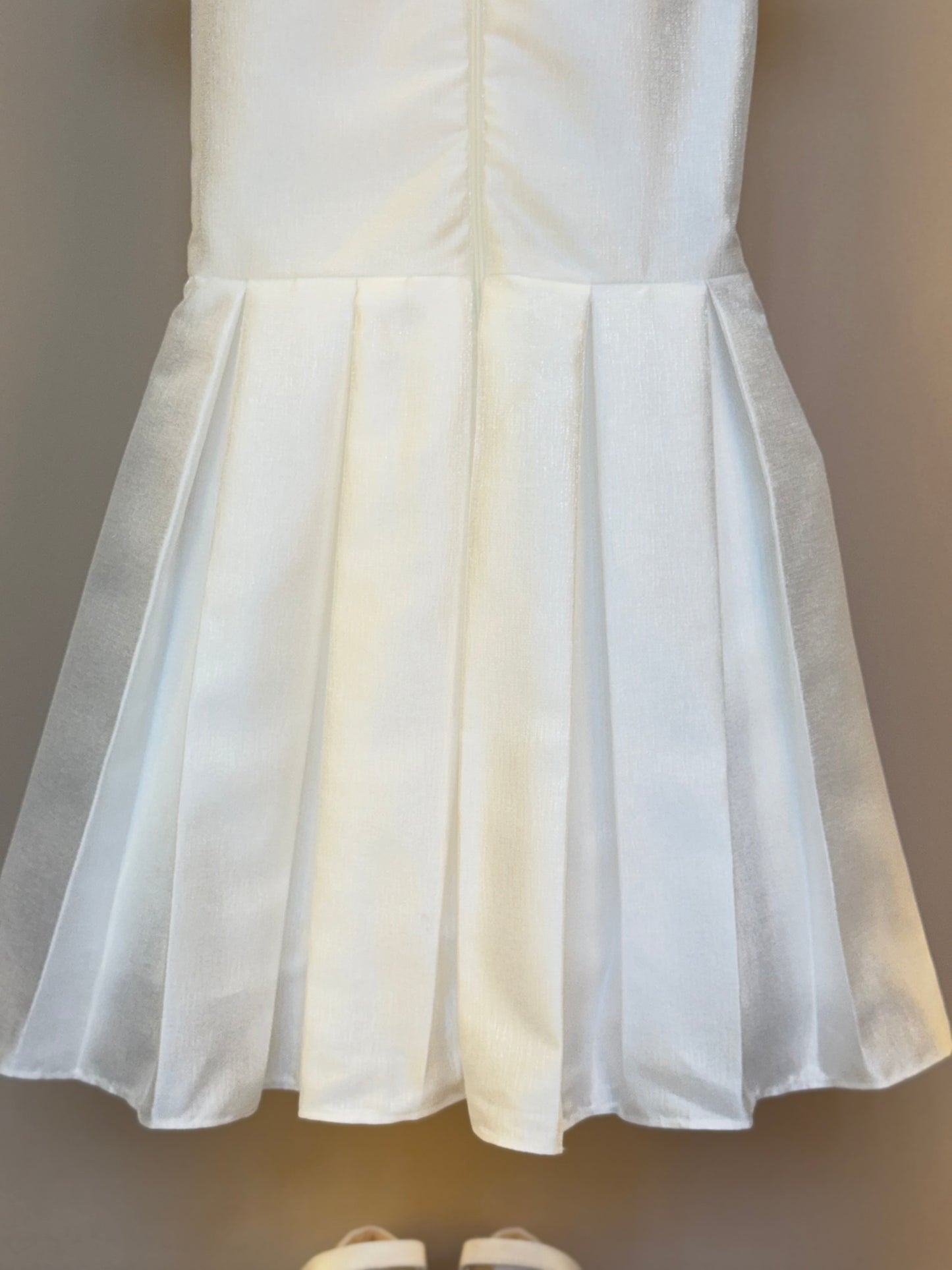 Vestido Infantil Zibeline Branco - Petit Cherie