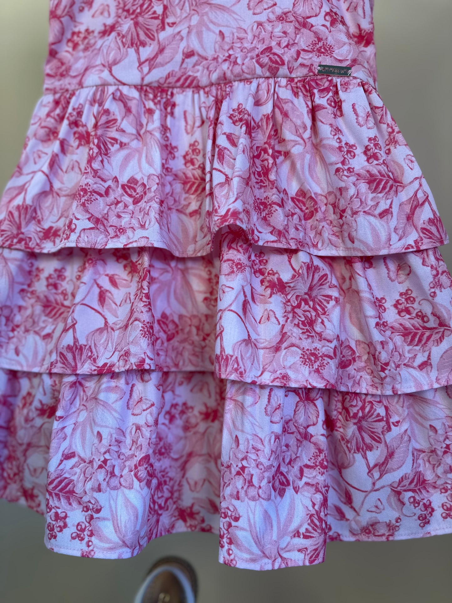 Vestido Bebê Algodão Rodado Toile Du Jouy - Um Mais Um