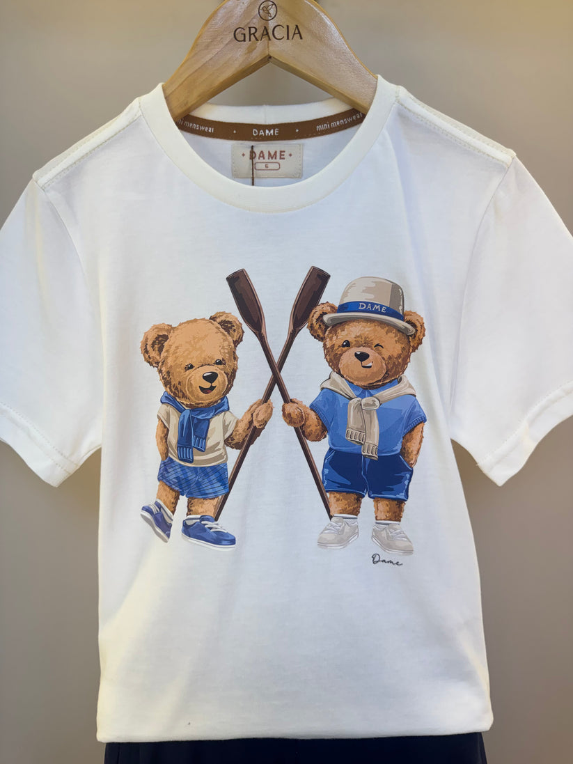Camiseta Infantil Algodão Teddy Remos Off - Dame