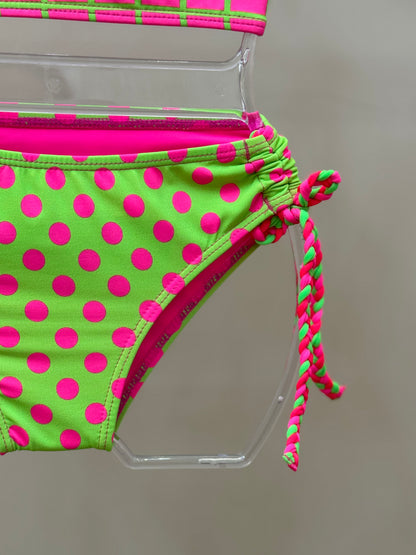 Biquíni Infantil Cropped Rose Aplic Est Turtle - Siri Kids