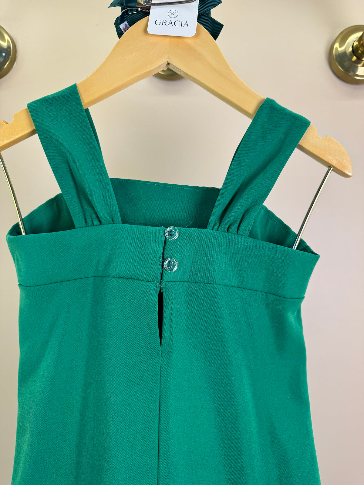 Vestido Infantil Trapézio Em Sarja Bordada - Mon Sucre
