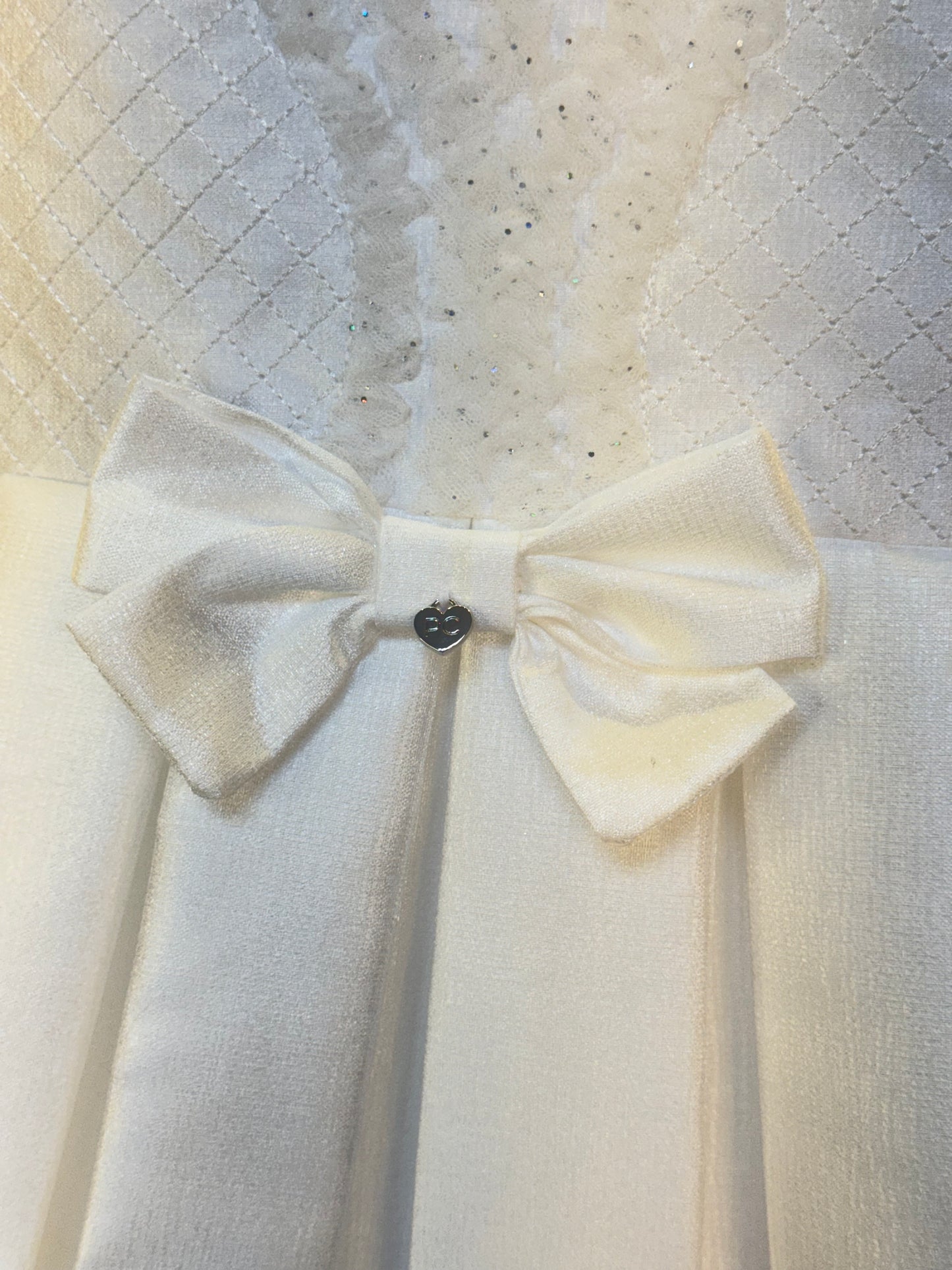 Vestido Infantil Zibeline Branco - Petit Cherie