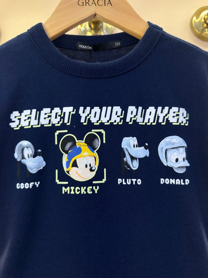Conjunto Infantil T-Shirt Select Player Mickey Mouse e Bermuda Sarja - Youccie