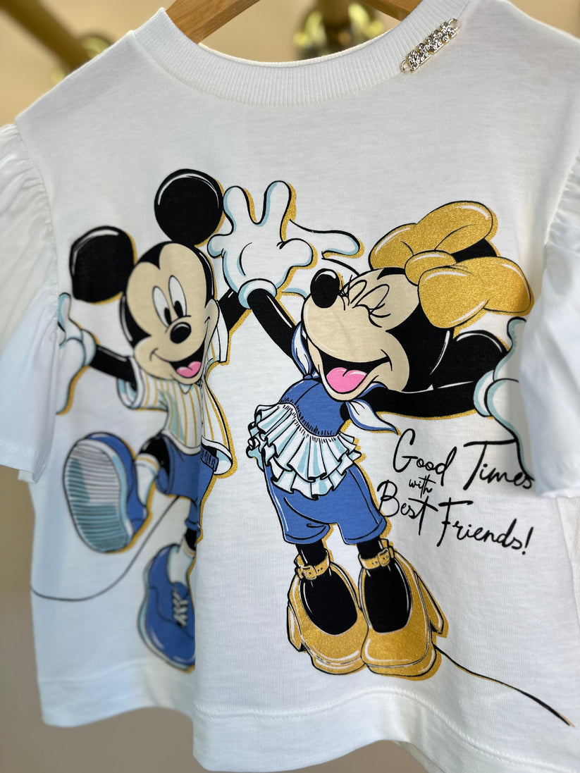Blusa Infantil Mickey e Minnie Good Times - Animê
