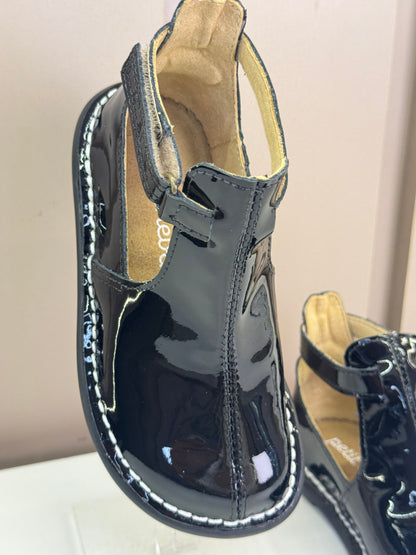 Bota Infantil Meia-Lua Verniz Noir - Petit Cheval