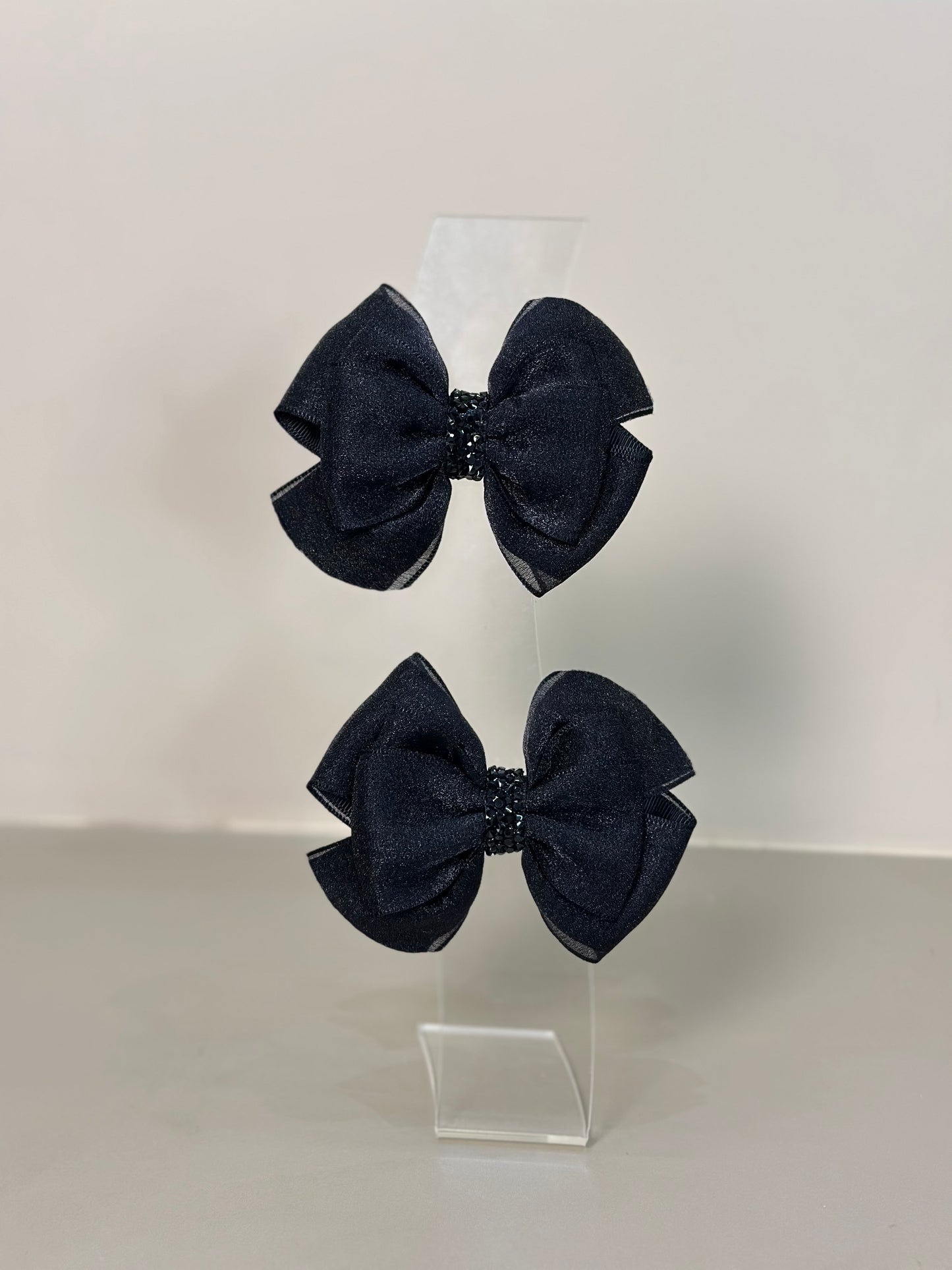 Laço Infantil Special Shine Organza Preto - Gracia