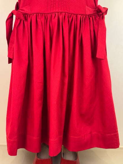 Vestido Infantil Clássico Algodão Princesa Leia Vermelho - Gracia