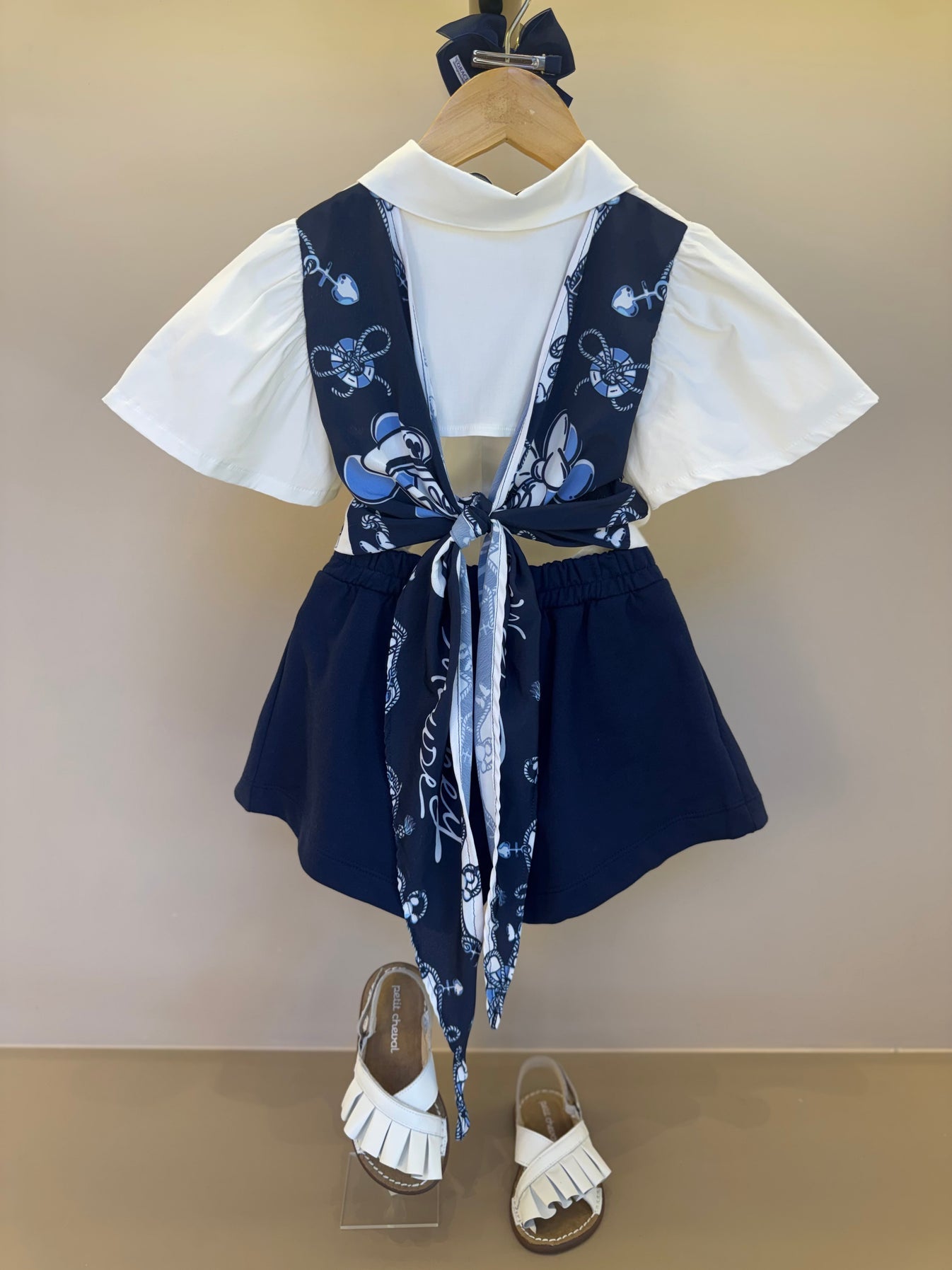 Camisa Infantil Mangas Amplas e Laço nas costas - Animê