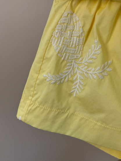 Conjunto Infantil Blusa e Shorts Laço Maxxi Amarelo - Animê