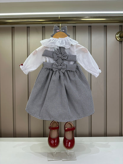 Vestido Bebê Pied Poule - Roana