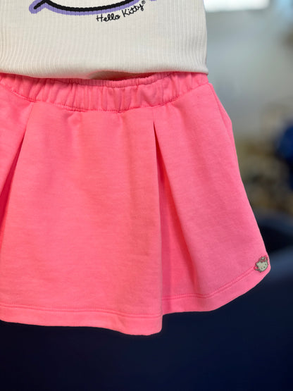 Conjunto Infantil Hello Kitty Blusa e Shorts Rosa - Momi