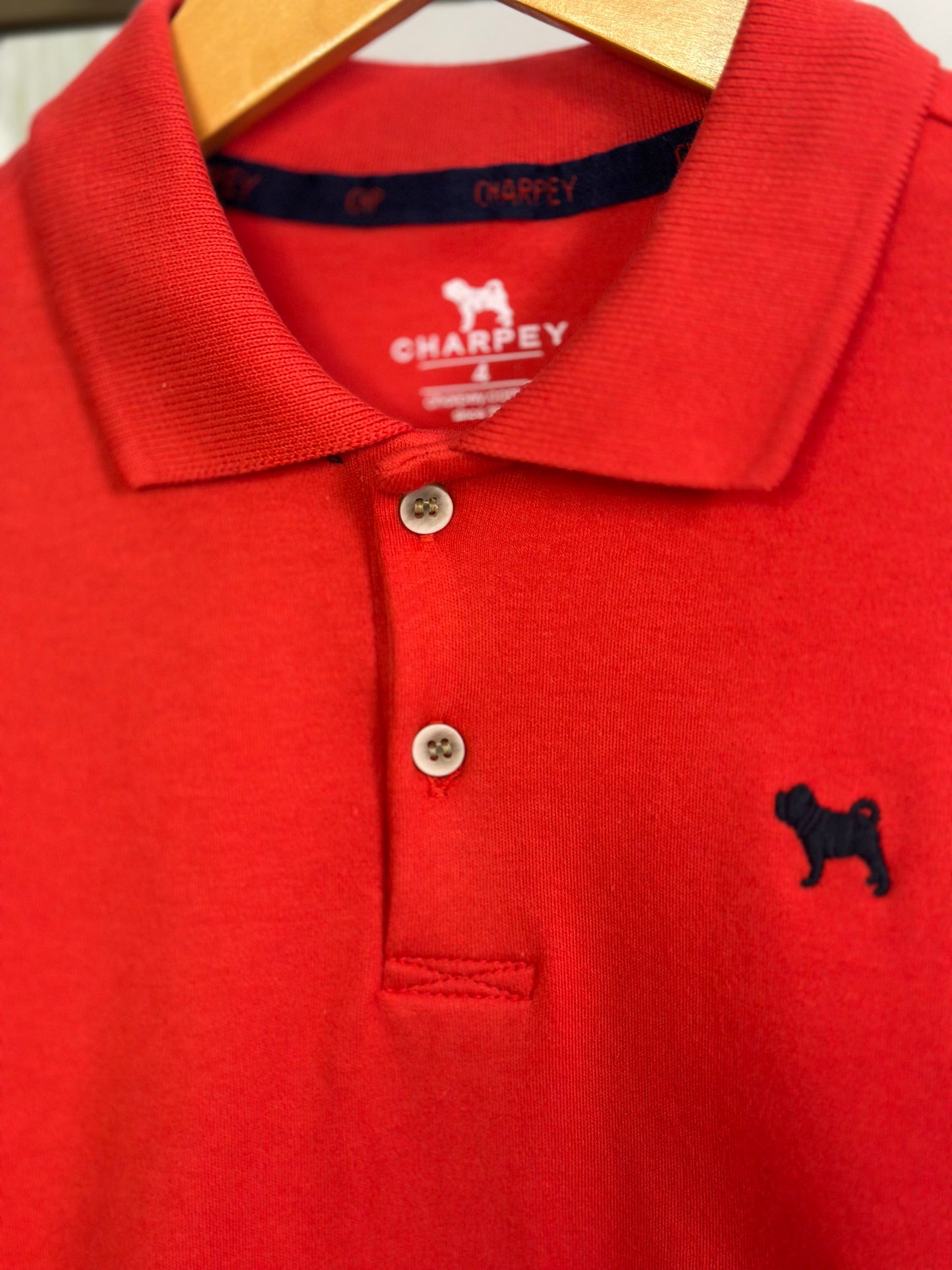 Polo Infantil Suedine Vermelha - Charpey