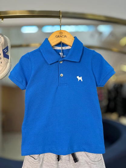 Camisa Polo Infantil Piquet Royal - Charpey