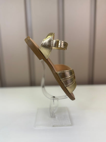 Sandália Infantil Trançada Dourada - Gracia