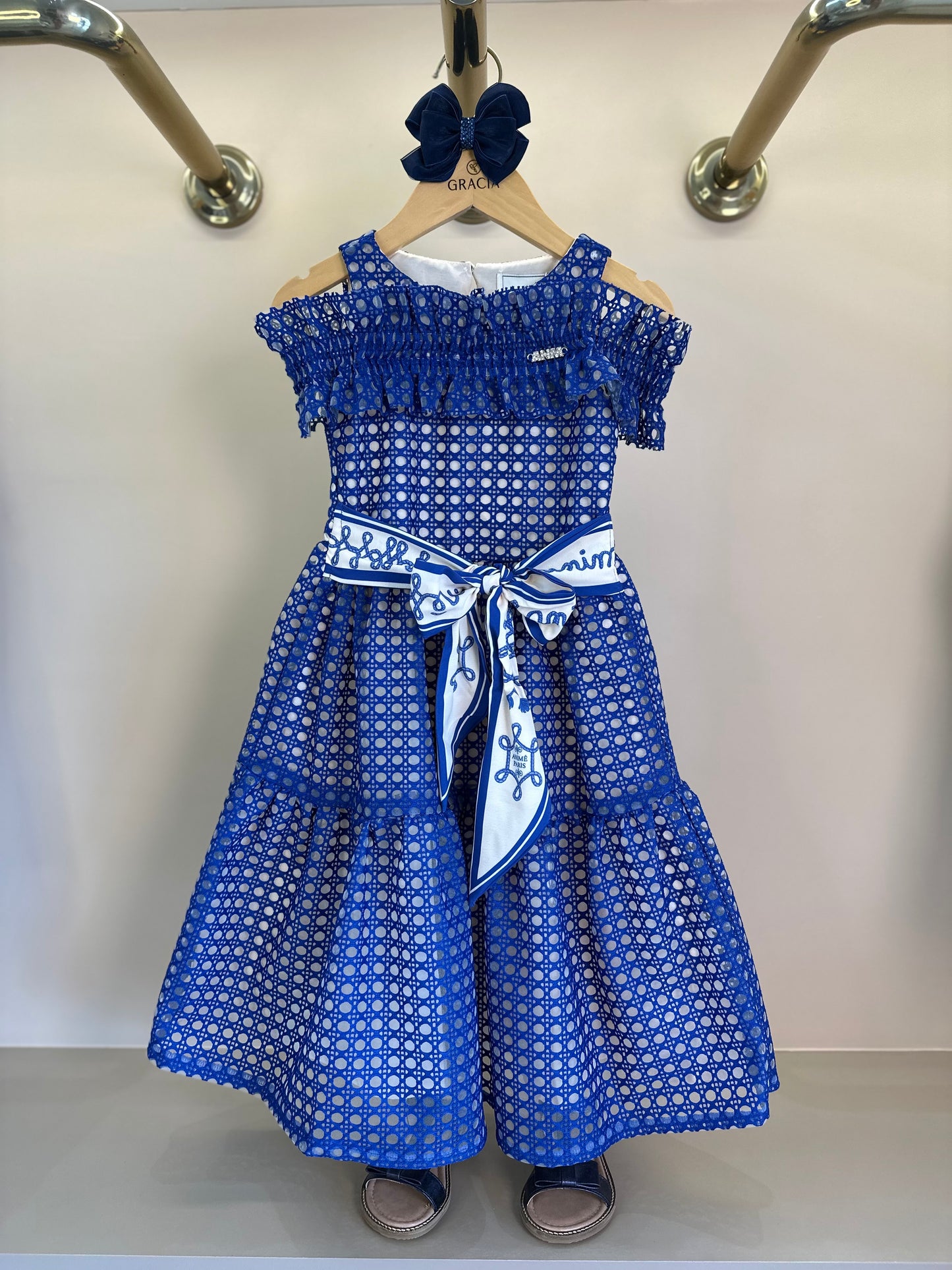 Vestido Infantil Tule Bordado Midnight - Animê