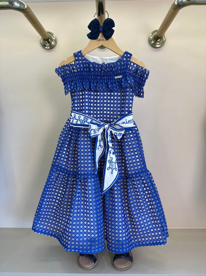 Vestido Infantil Tule Bordado Midnight - Animê