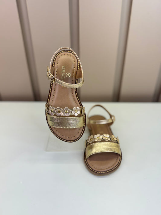 Sandália Infantil Luna Dourada - Gracia