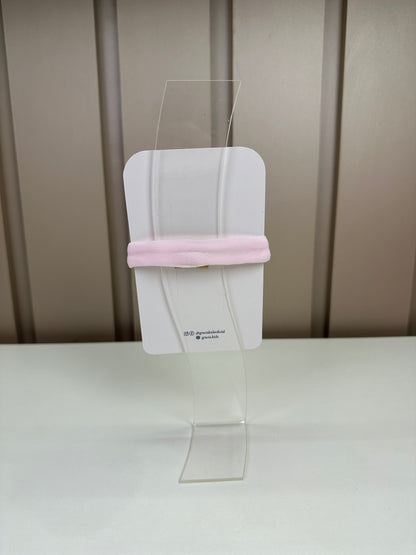 Faixinha Bebê Laço Puffer Xadrez Rosa - Roana PRÉ-VENDA
