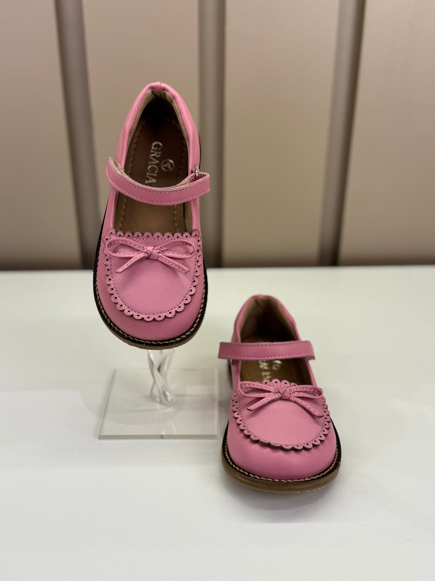 Sapato Infantil Couro Lara Rosa - Gracia