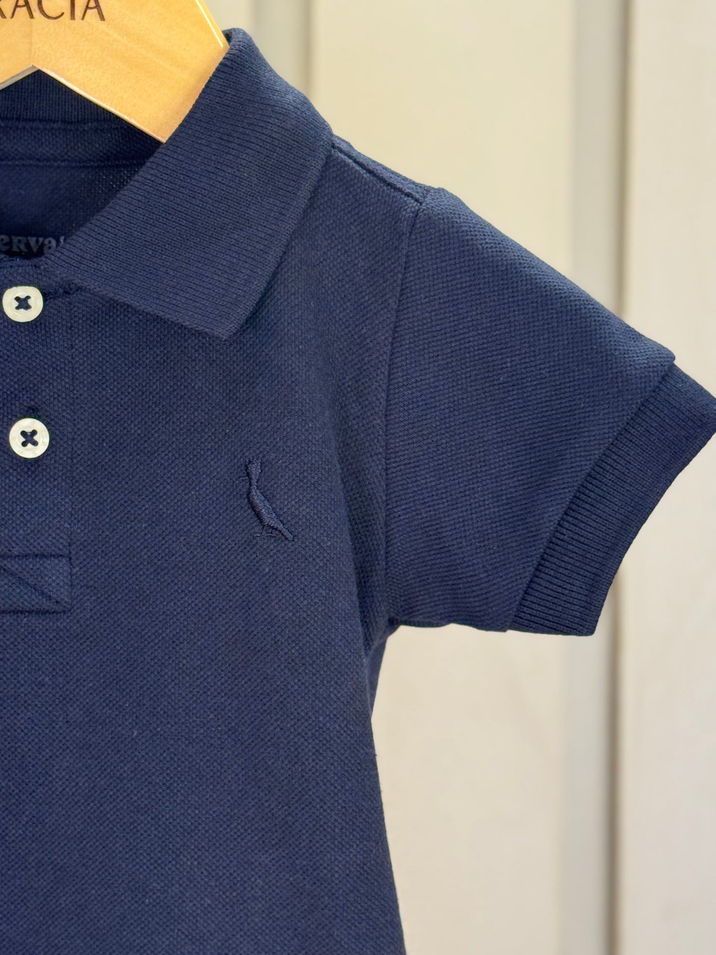 Polo Bebê Piquet Básica Marinho - Reserva Mini