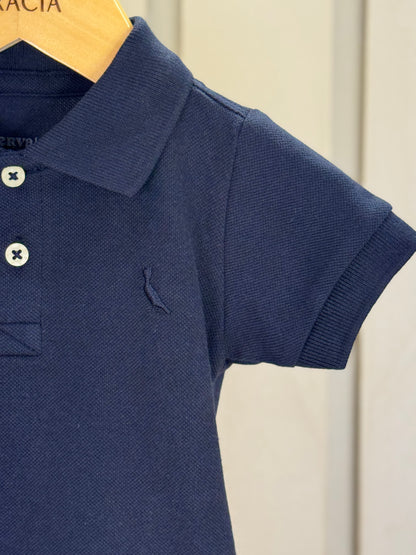 Polo Bebê Piquet Básica Marinho - Reserva Mini