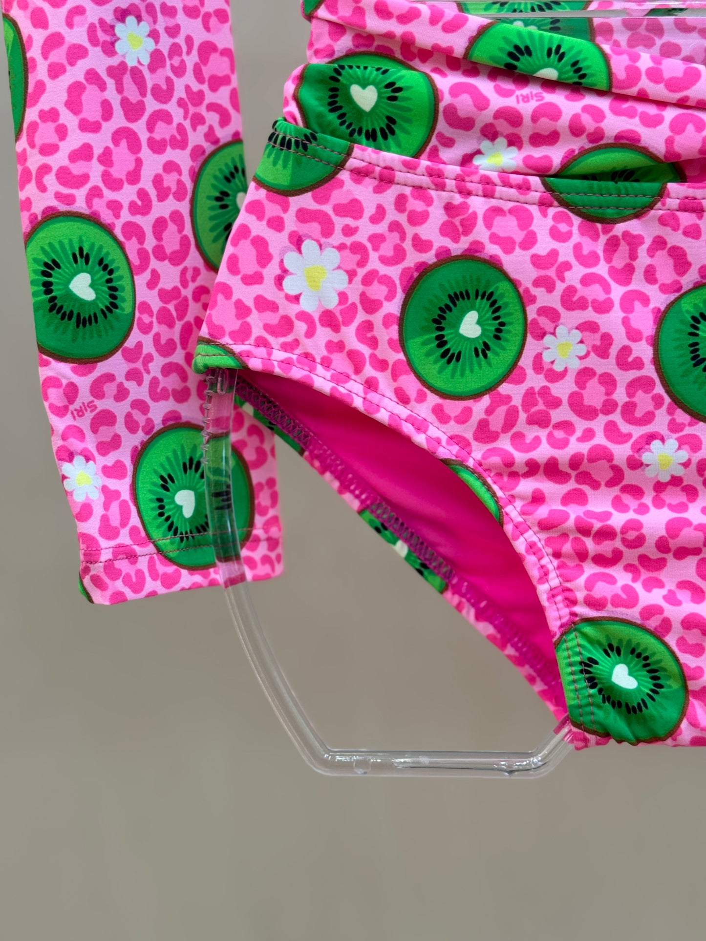 Biquíni Infantil Cropped ML Thais Aplic Est Kiwi - Siri Kids