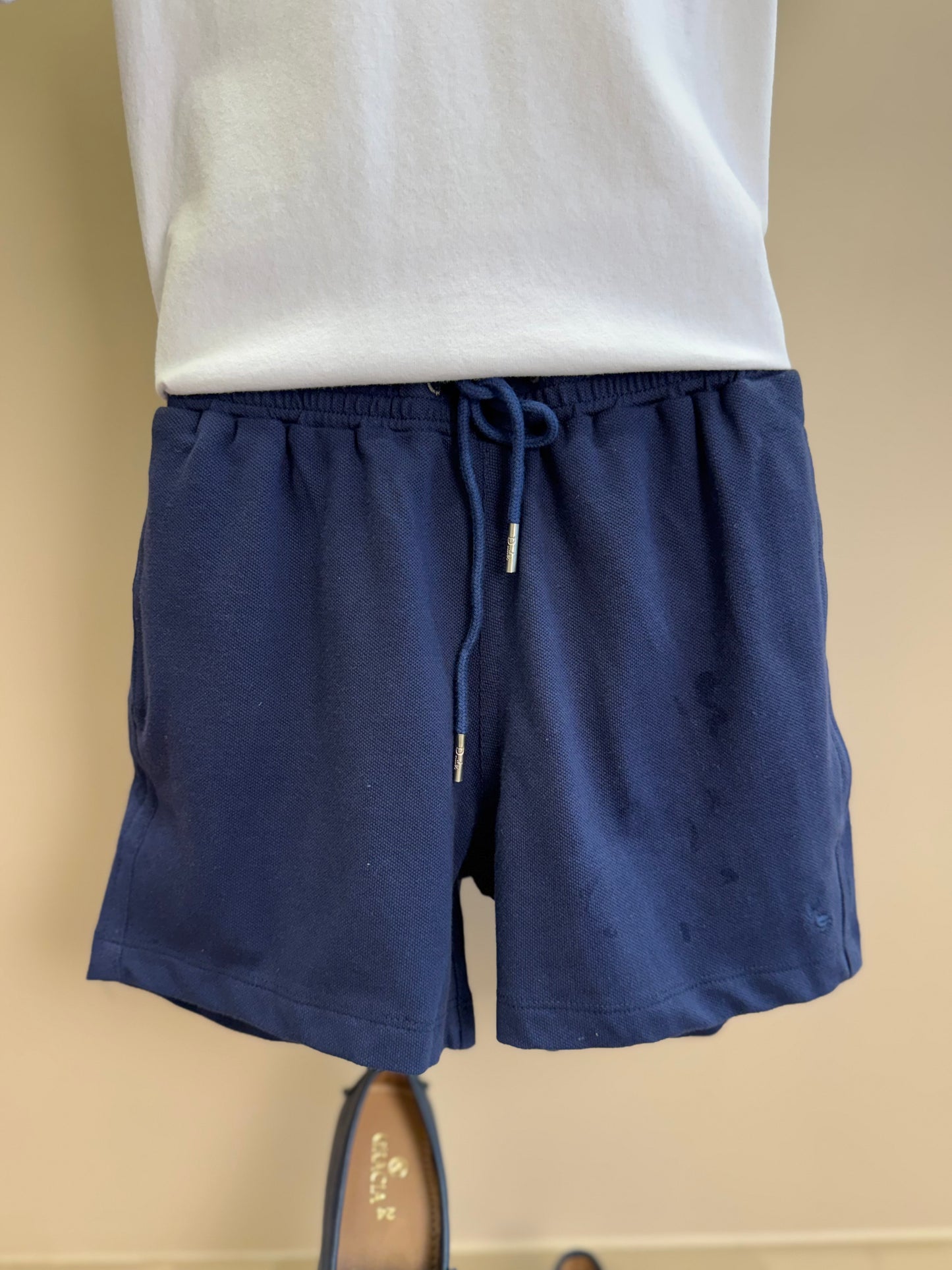 Shorts Infantil Piquet Cordão Marinho - Dudes