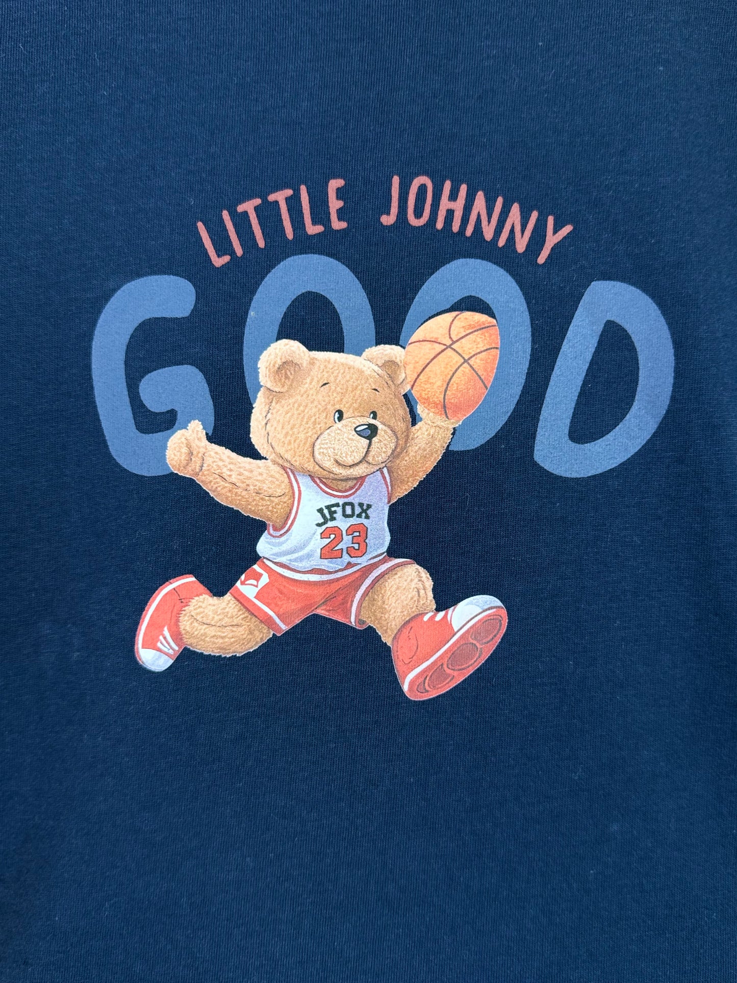 Conjunto Infantil Camiseta Algodão Ursinho e Bermuda Cotton Jeans - Little Johnny