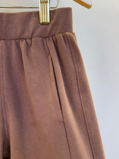 Bermuda Infantil Moletom Bolso Embutido Chocolate - Dame