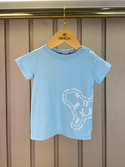 Camiseta Bebê Algodão CHP Azul - Charpey