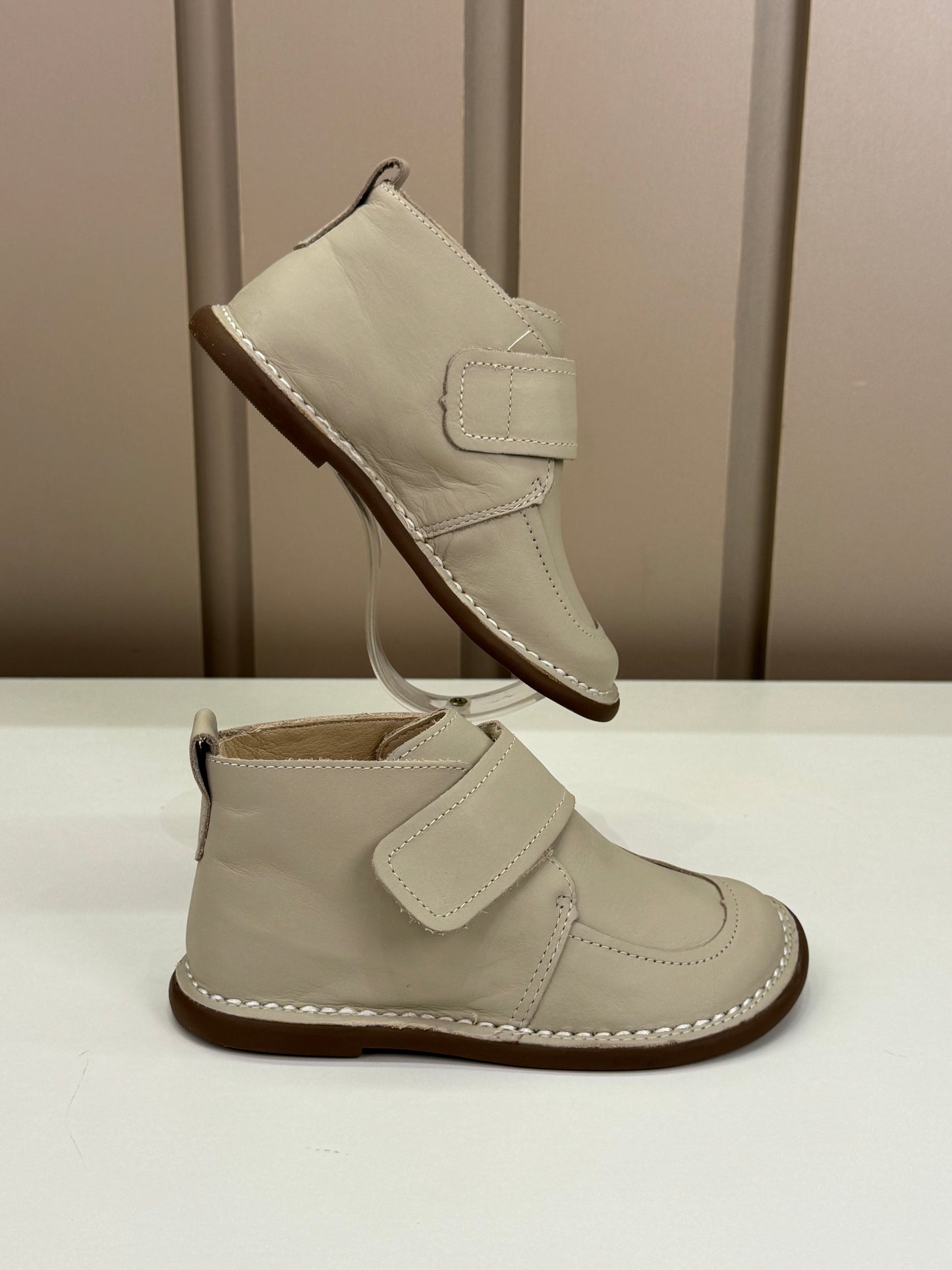 Bota Infantil Couro Caçador Areia - Petit Cheval