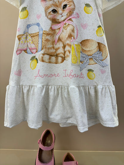Vestido Infantil Gatinha La Dolce Vita - Infanti