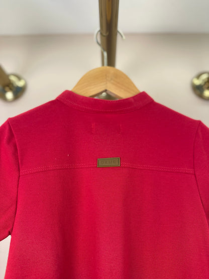 Polo Infantil Piquet Cavalo Bordado Vermelho - Dame