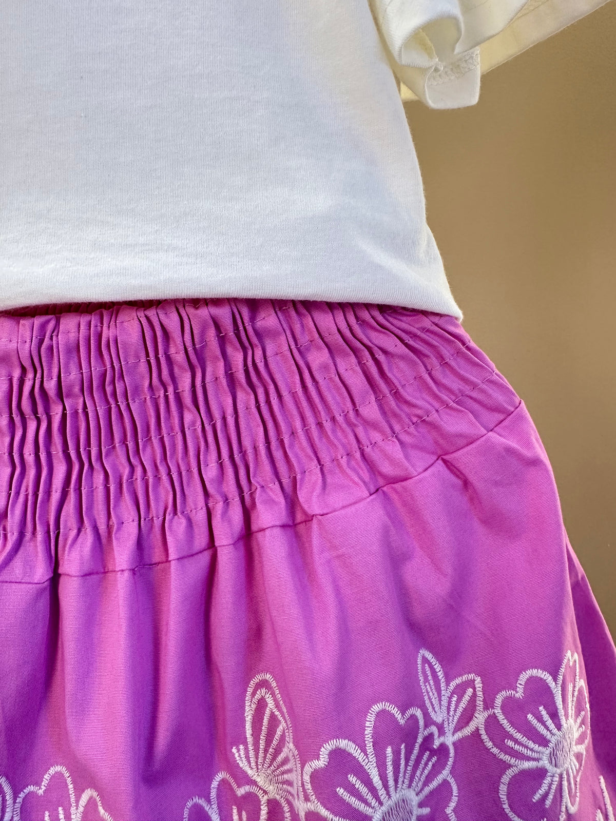 Conjunto Infantil La Dolce Vita e Saia Cós de Elástico Franzido - Momi