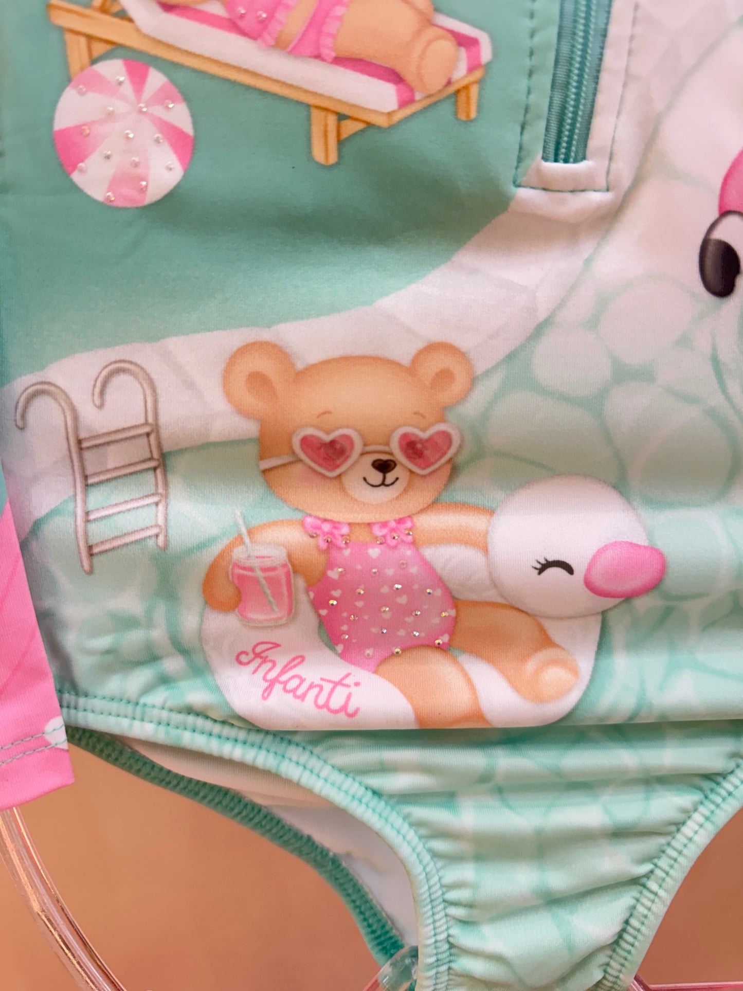 Maiô Infantil Bichinhos Corações - Infanti