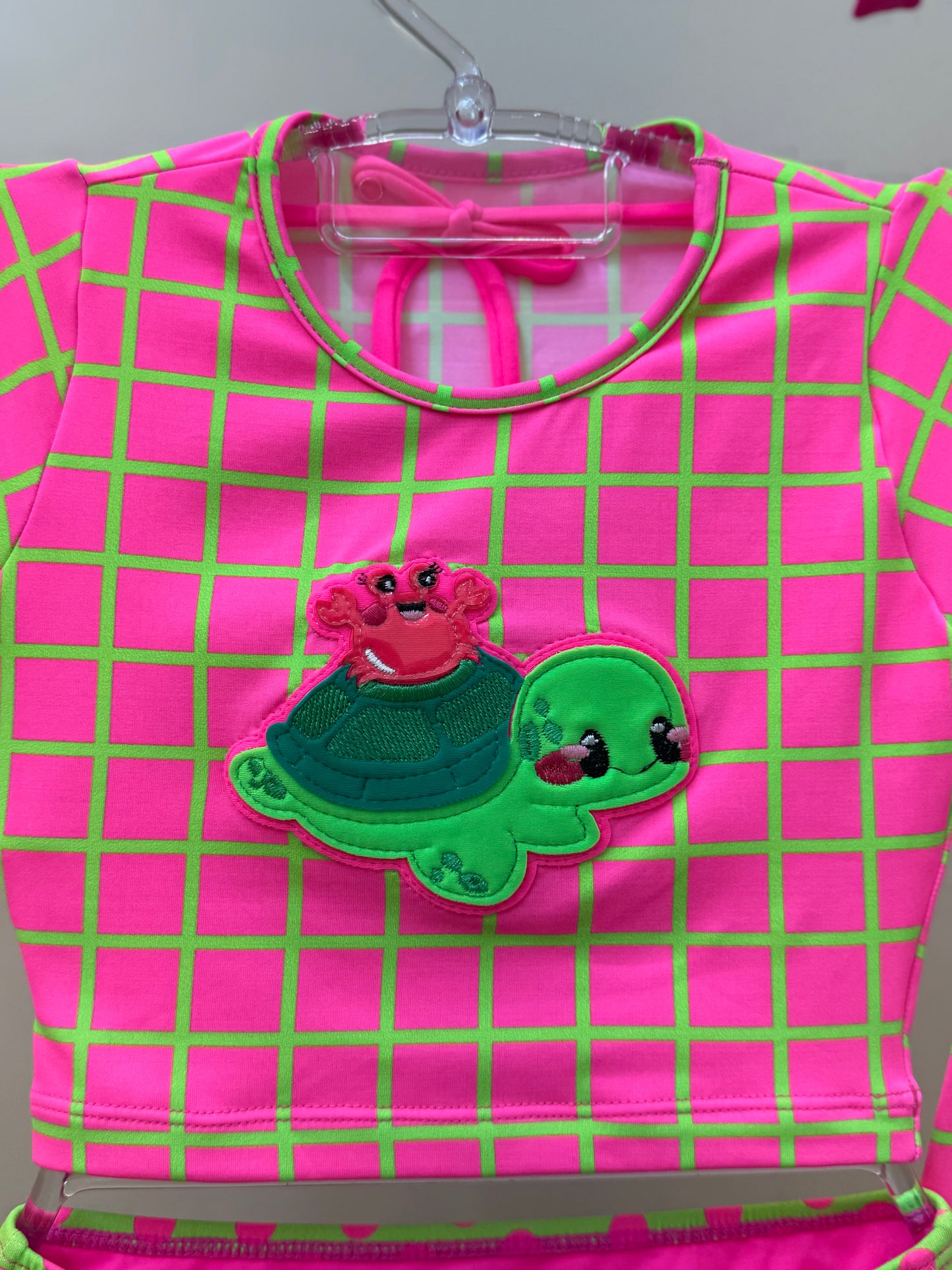 Biquíni Infantil Cropped ML Lara Aplic Est Turtle - Siri Kids