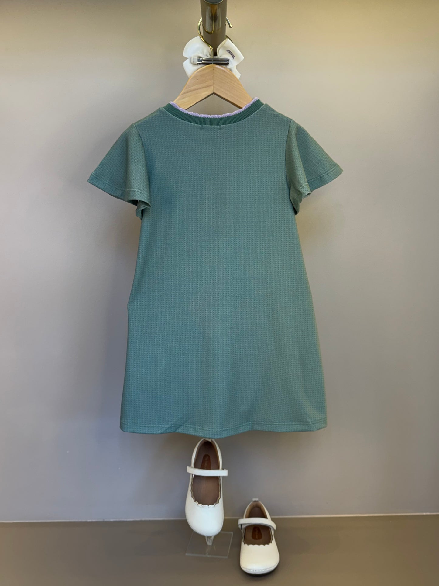 Vestido Infantil Algodão Fress Fashion & Cuteness Verde Ultramarine - Infanti