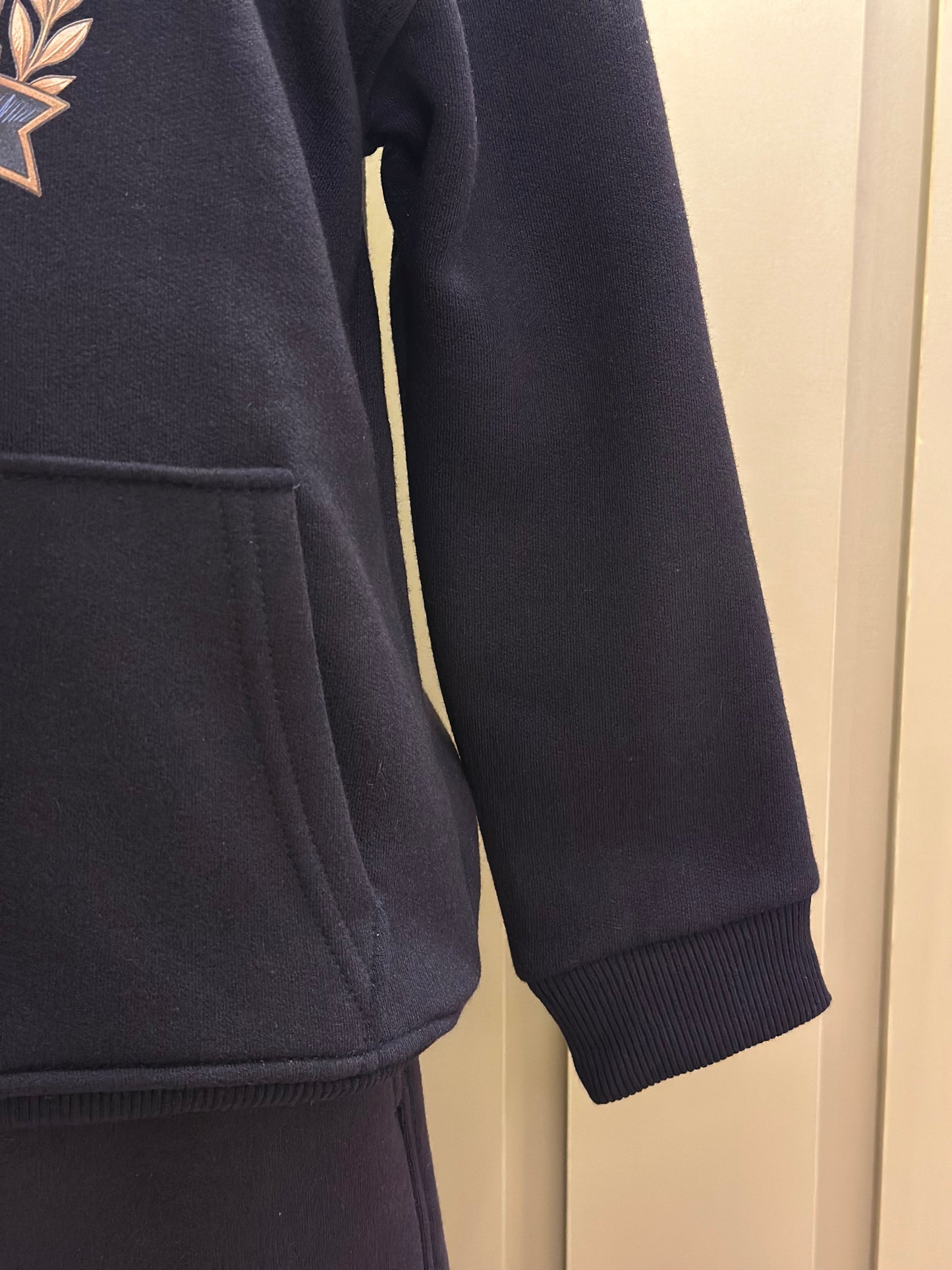Conjunto Infantil Moletom Felpado Agasalho e Calça Teddy University Profundo - Dame