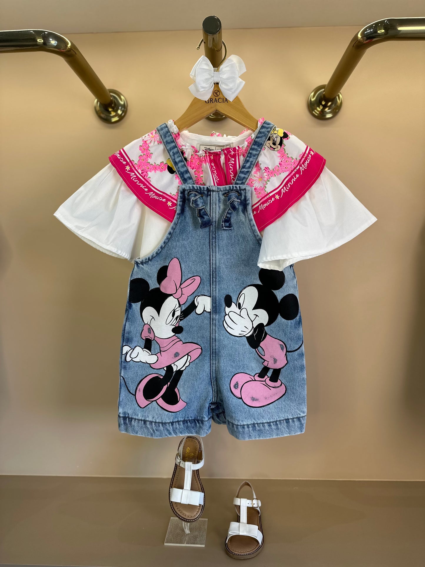 Camisa Infantil Maxi Gola Minnie - Animê