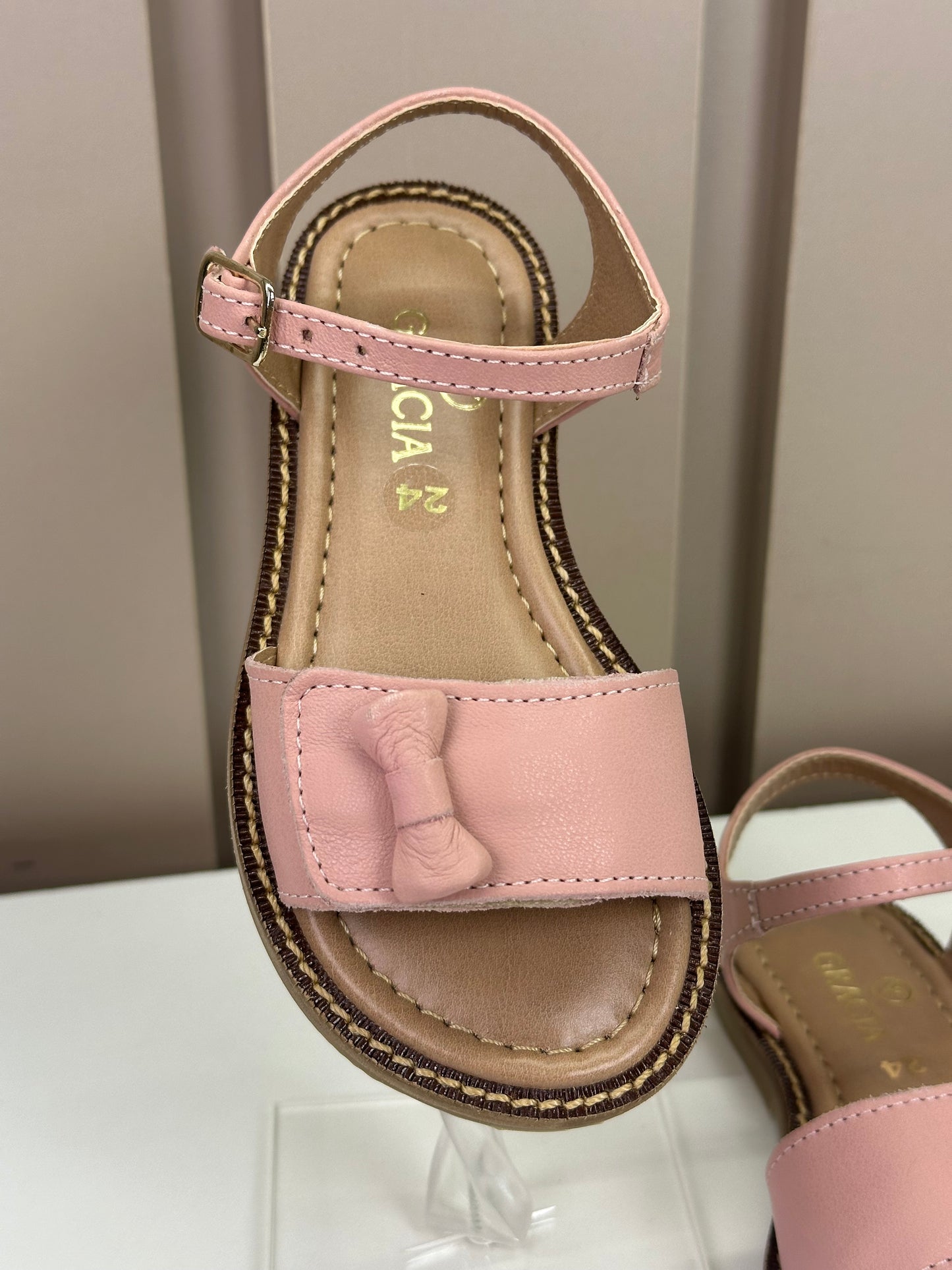 Sandália Infantil Couro Liz Pétala - Gracia