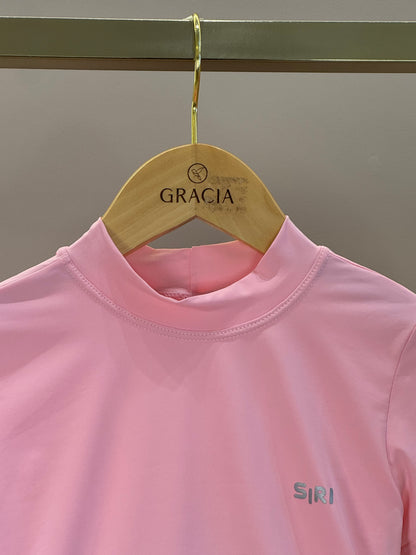 Conjunto Infantil Blusa Malu Hug Ballet Rosa e Calça Bailarina Malu Ballet Cinza - Siri Sport