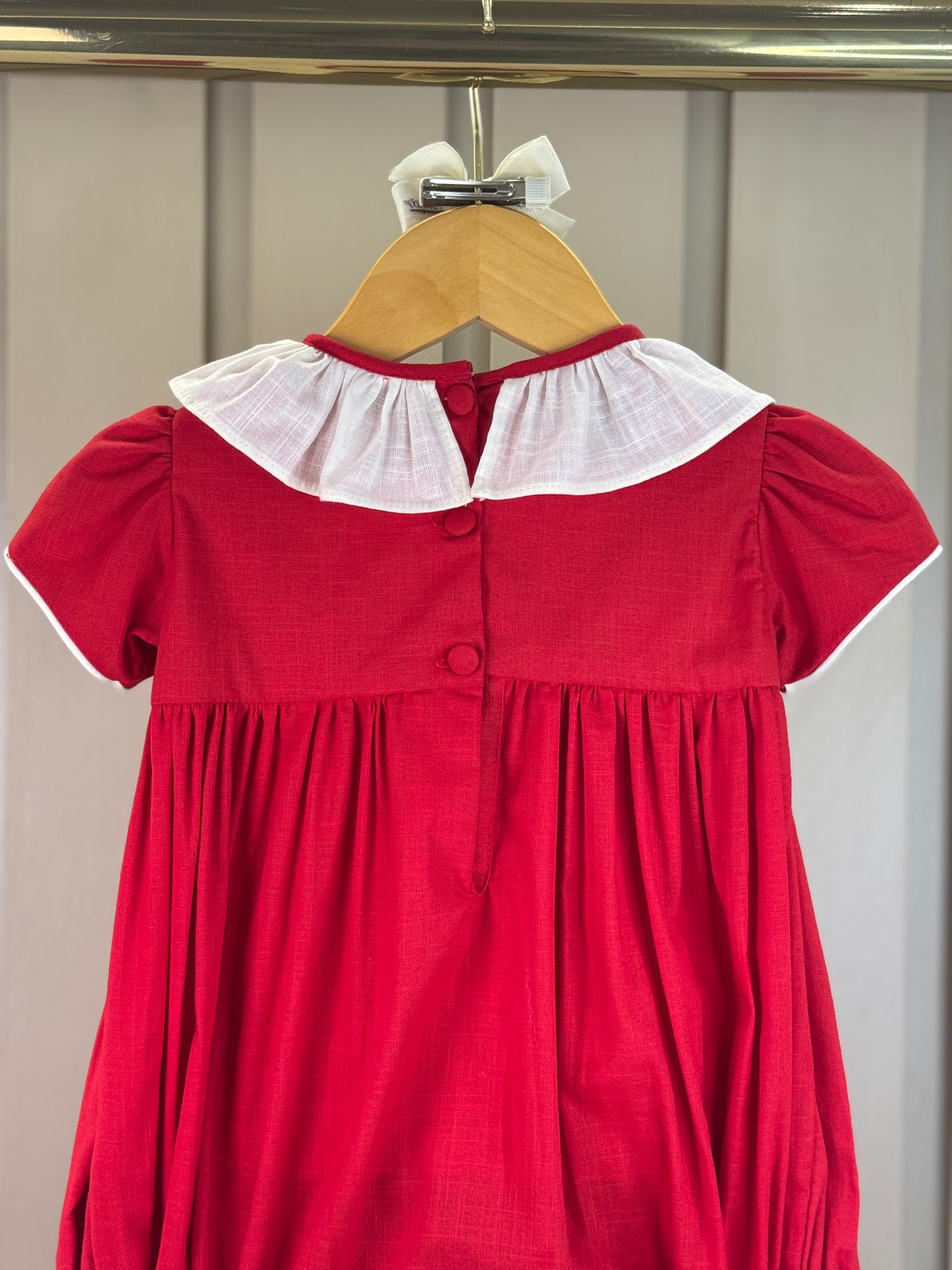 Pimpão Bebê Clássico Algodão Amelie Vermelho - Gracia