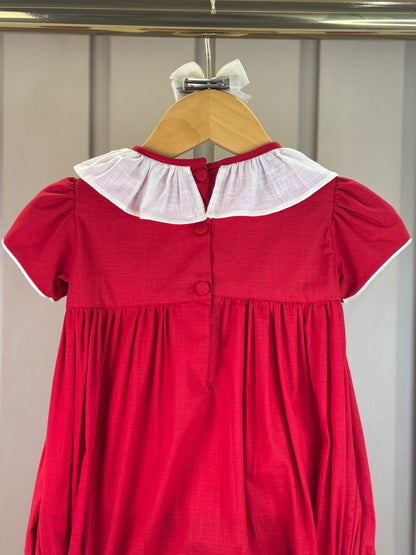 Pimpão Bebê Clássico Algodão Amelie Vermelho - Gracia