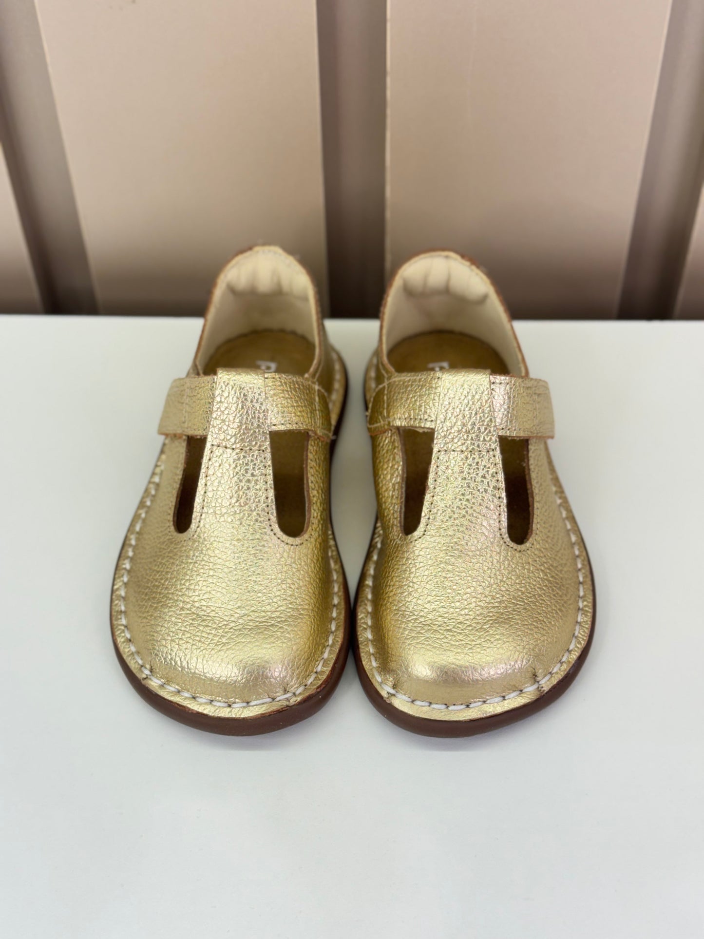 Sapato Infantil Couro Colegial Dore - Petit Cheval