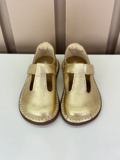 Sapato Infantil Couro Colegial Dore - Petit Cheval