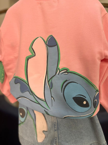 Casaco de Moletom Infantil Stitch Blossom - Animê