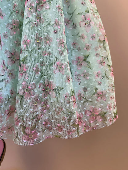 Vestido Infantil Rodado Em Tule Estampa Exclusiva - Luluzinha
