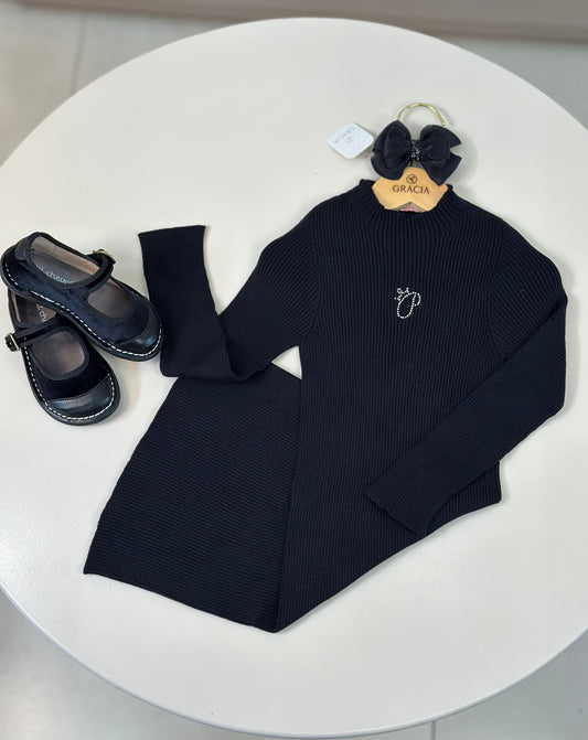Vestido Tricot Sem Costura Pituchinhus