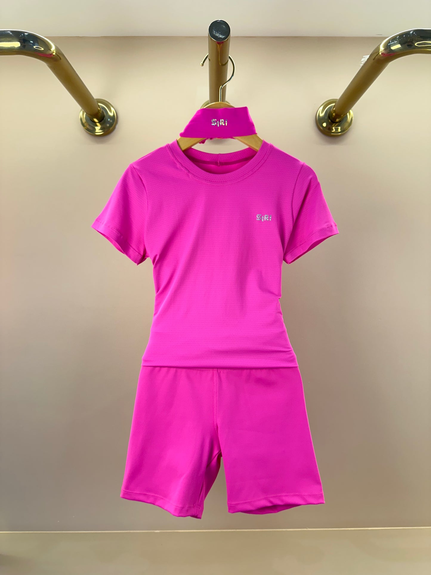 Conjunto Infantil Blusa Lívia Dry e Shorts Basic Six Badminton - Siri Sport