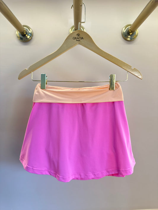 Saia-Short Infantil Dani Acqua Silk Superação - Siri Sport